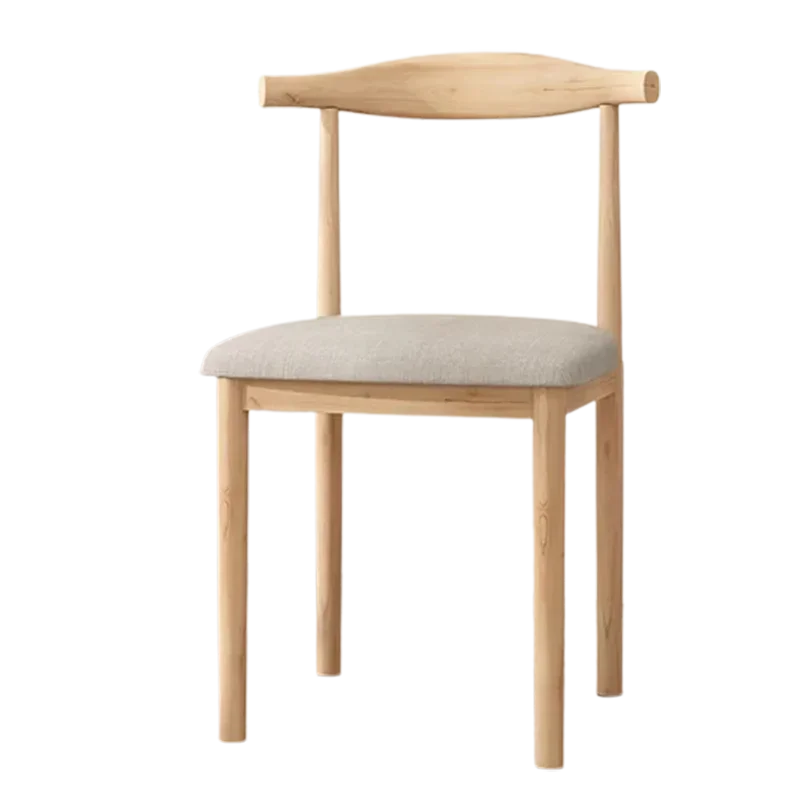 Metal European Dining Chairs Modern Linen Kitchen Home Trendy Dining Chairs Vintage Upholstered Sillas Comedor Furnitures