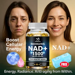 NAD Supplement, 1500mg - Liposomal NAD+ Supplement with Resveratrol, Stamina & Healthy Aging - Strength Capsules