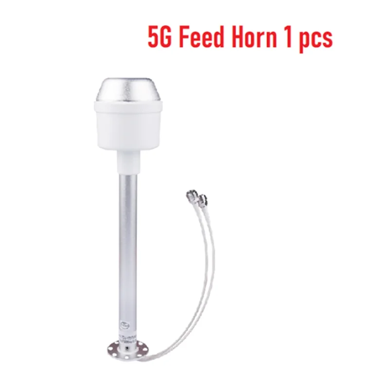 Premium 5G 4G Antenna Feed Dual Band 1700 2700 3300 3800 30Dbi Long Range MIMO Feedhorn for STC ZAIN Mobily Parabolic