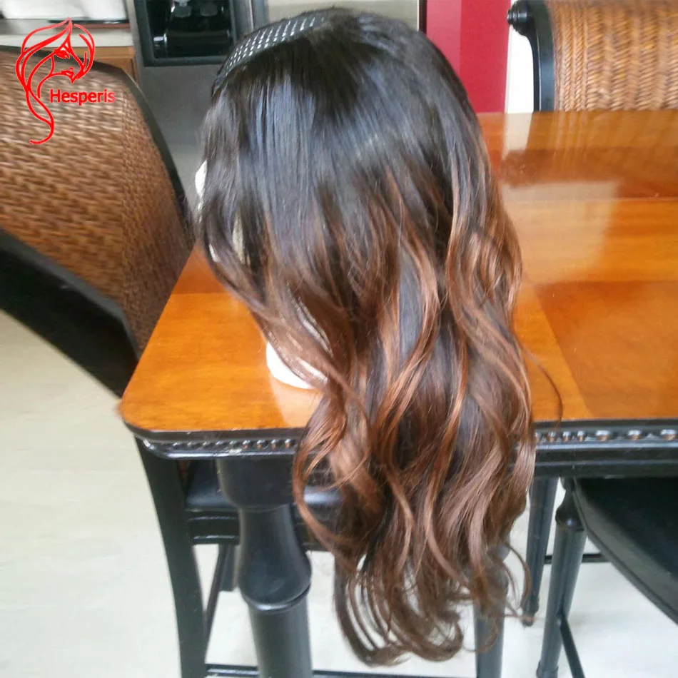 

Hesperis Wig 1X3 Opening U Part Human Hair Wigs Brazilian Remy Hair Loose Wave Ombre Full Machine Made Wig For Black Women