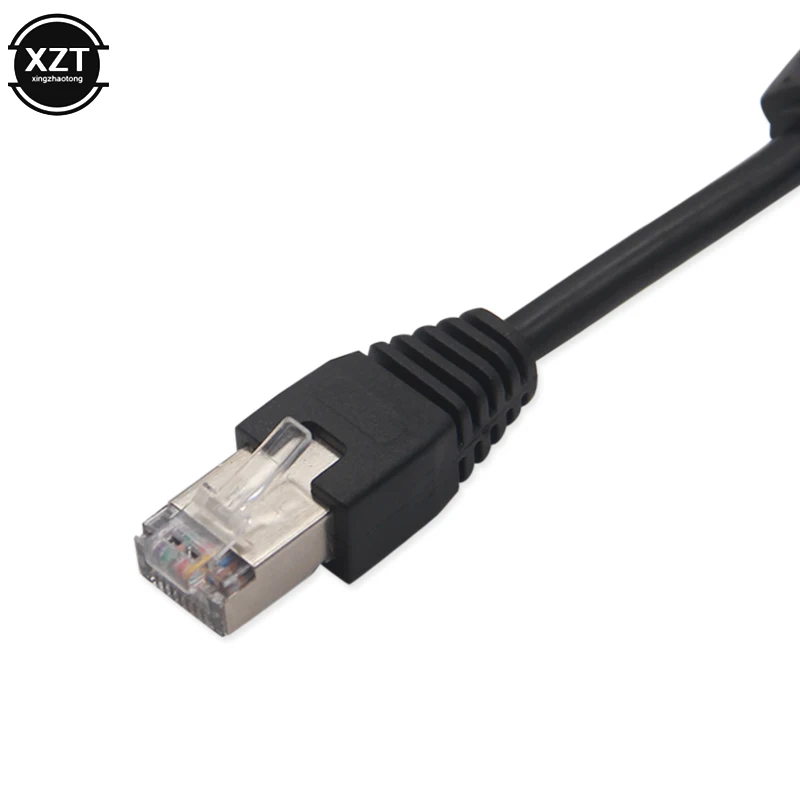 RJ45 1 Male to 2 Female Socket Port LAN Ethernet Network Splitter Y Stable Transmission Network Lead Extender Extension Cable