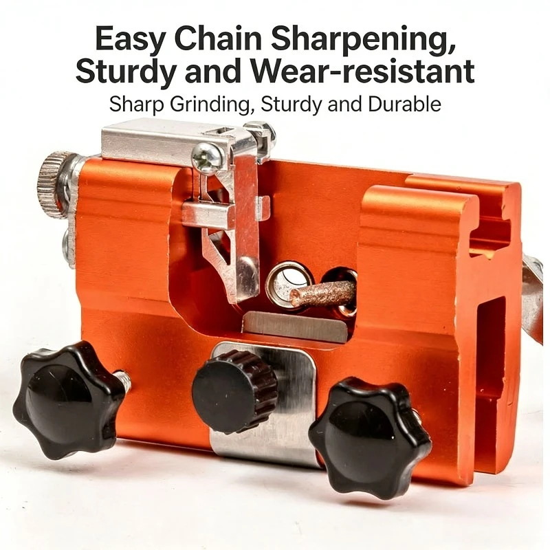 

Manual Chain Sharpener Easy Operation Adjustable Jig Chainsaw Chain Sharpening Tool for 4-26" Saw Bars Garden Tool Maintenance