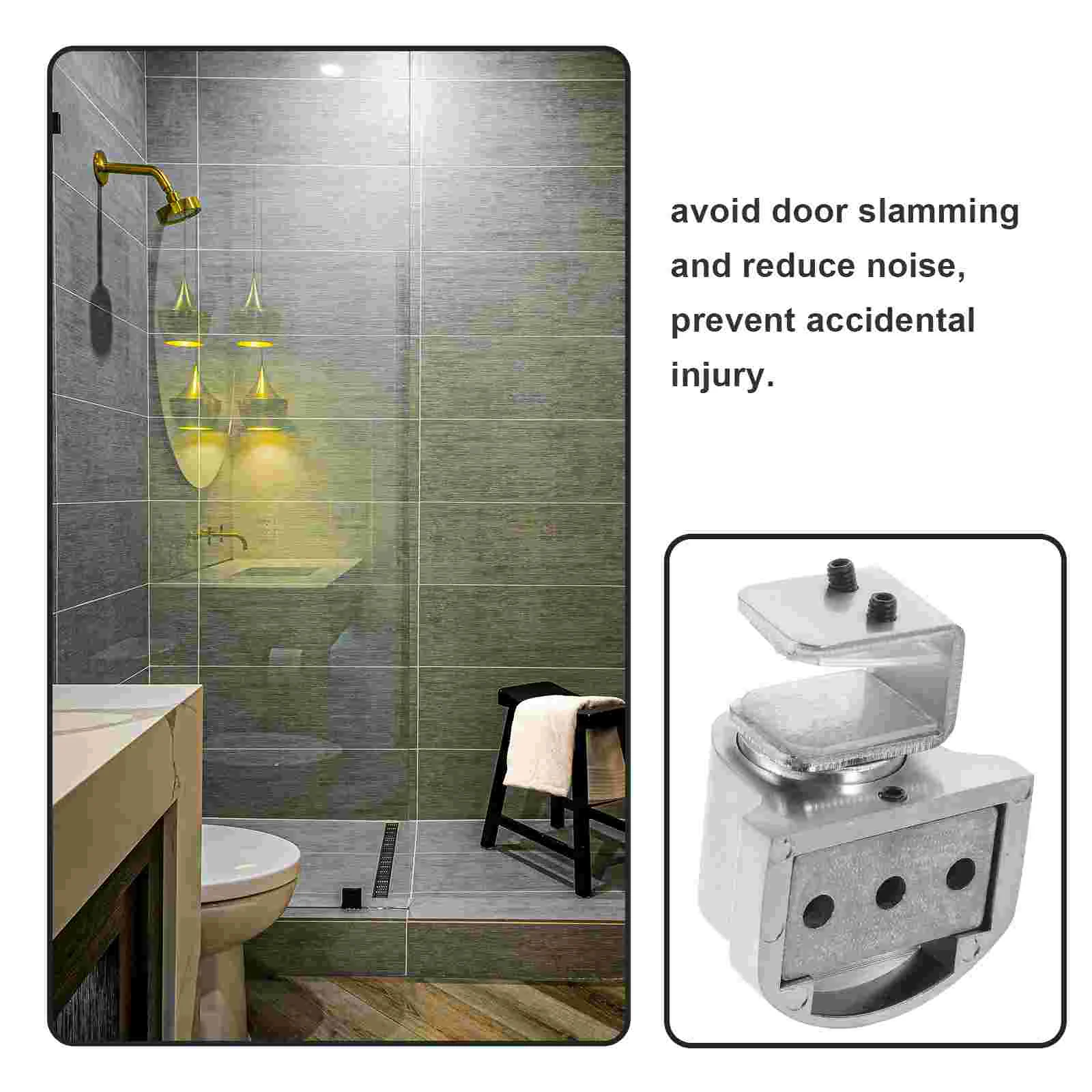 Shower Room Door Slider Track Accessories (x-131) Holder Buttons Magnets for Magnetic Stops Wall Stopper Toilet Catch