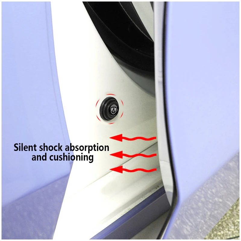 Car Silicone Shock Absorber Door Trunk Acoustic Mat For Dodge Ram Journey Charger Challenger Caliber Nitro Durango Avenger