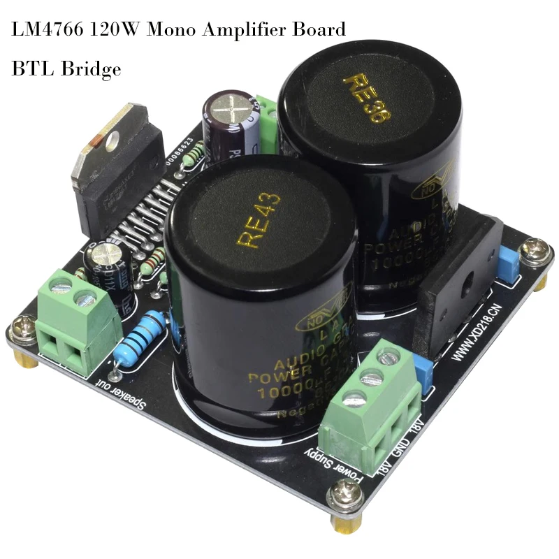 Assembled LM4766 Amplifier Board BTL Bridge 120W Mono Power Amplifier Board HIFI Audio Amp Modul