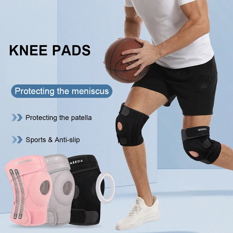 1PC Adjustable Knee Support Brace Women Patella Knee Pads Men Sports Kneepad Fitness Protector Joints Pain Relief