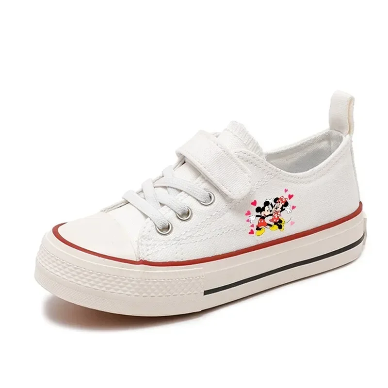 

Love Mickey Mouse Clubhouse disney Boys Kids Girl Shoes High-top Low Canvas shoes Casual Cartoon comfort Children Print Shoes 09