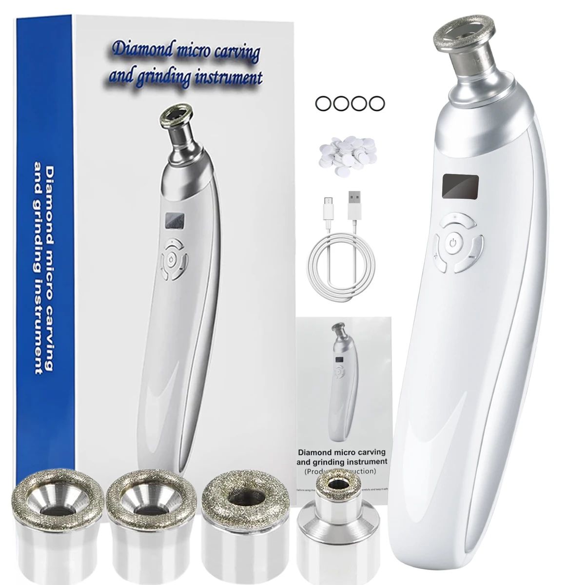 

Портативный аппарат для алмазной микродермабразии, устройство для ухода за кожей лица для отшелушивания кожи и удаления черных точек