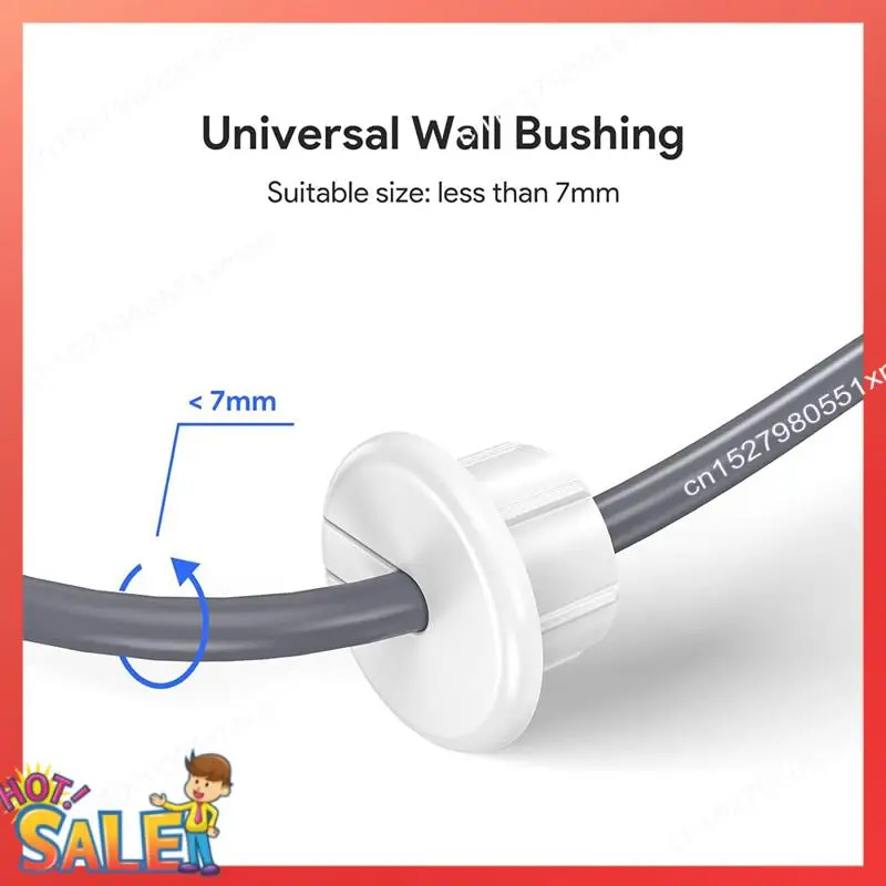 ABCL Wall Bushing Set For Starlink Dishy Ethernet Cable, Cable Routing Kit Wall Hole Feed Through Cable Bushing Kit 2Pcs