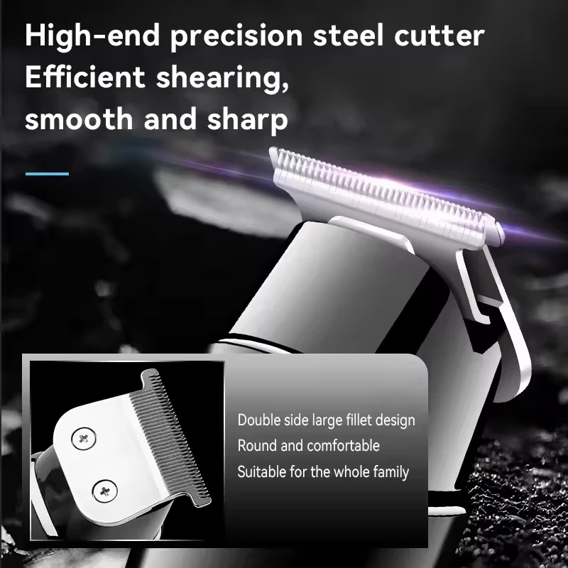 Kemei KM-1113 LED Management Hair Machine Mini Barber Trimmer Low Noise All-in-One Machine Men\'s Barber Trimmer