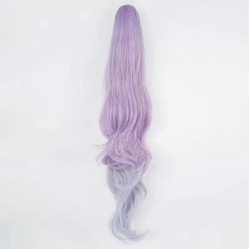 ‌ Genshin Impact Keqing Pruik - Paars lang haar cosplay kostuum, hoge kwaliteit anime pruiken, karakter cosplay accessoires