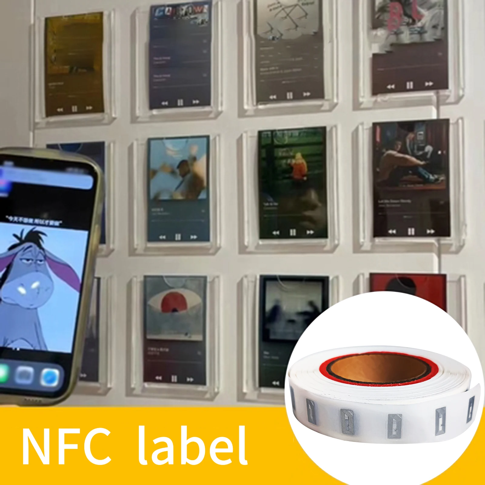 Etiqueta eletrônica RFID para celular, Chip NFC, Decodificação de alta frequência, Programa Anti-Falsificação, rastreamento, Anti-Roubo, 213