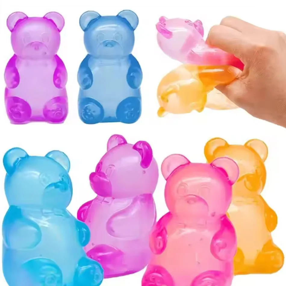 Squishy Mini Cute Bear Maltose Squeeze Toy - Stress Relief Fidget Sensory Toys, Soft Slow-Rebound Squishies for Kids and Adults