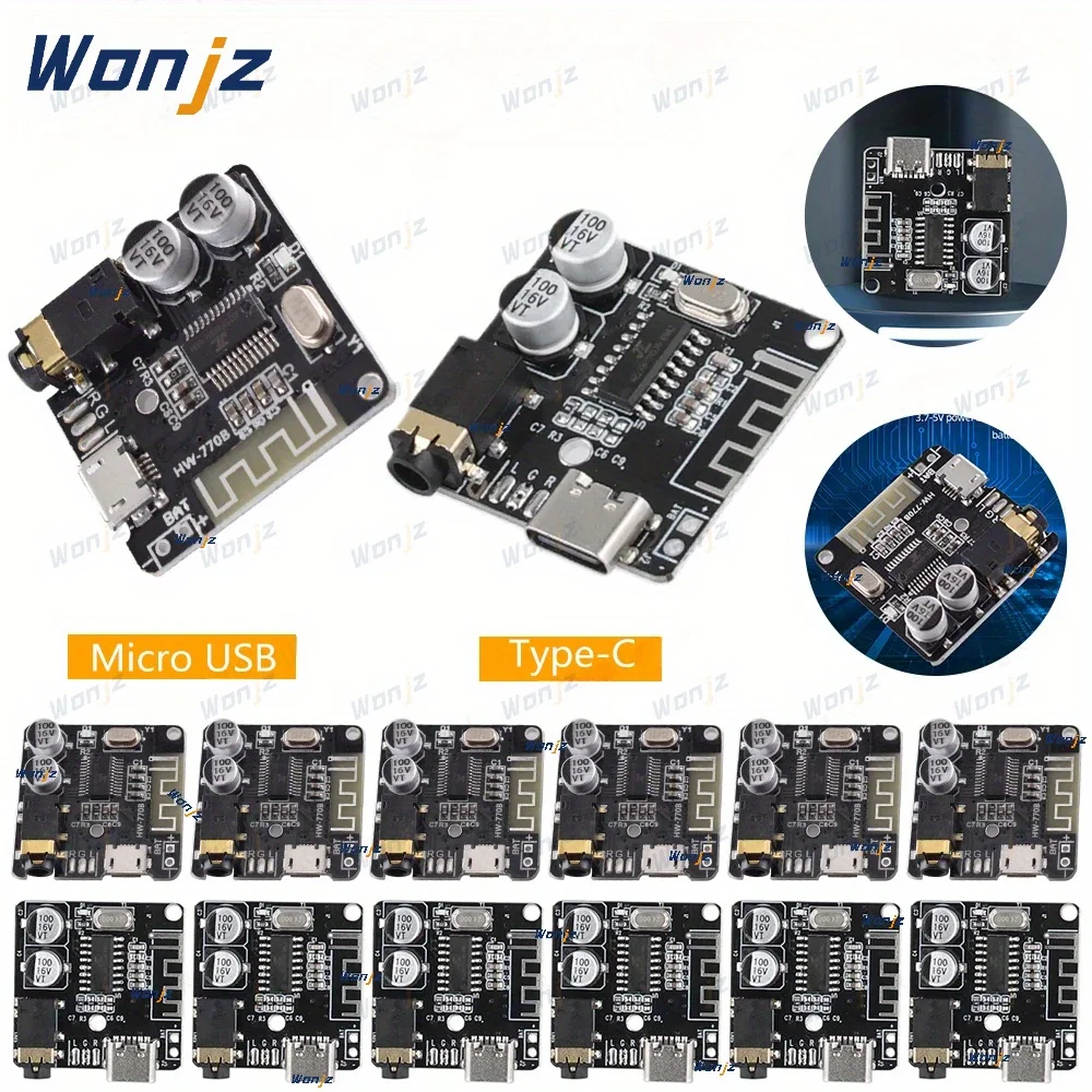 

2pcs/1pc 314 MP3 Bluetooth 5.0 decoder board BT Audio Receiving lossless car speaker modified Module