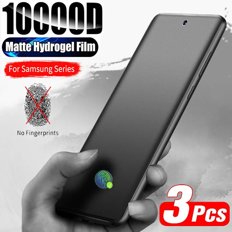 3Pcs Matte Hydrogel Film for Samsung S21 S20 S22 Ultra S10 S9 S8 Plus FE Screen Protectors For Samsung Note 20 10 9 8 Plus S23U