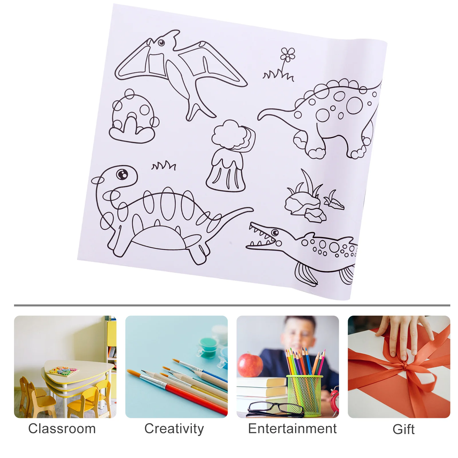 1 ロール画用紙ロール落書きアート DIY 着色ポスター絵画トレーシングペーパースケッチ用品パーティー