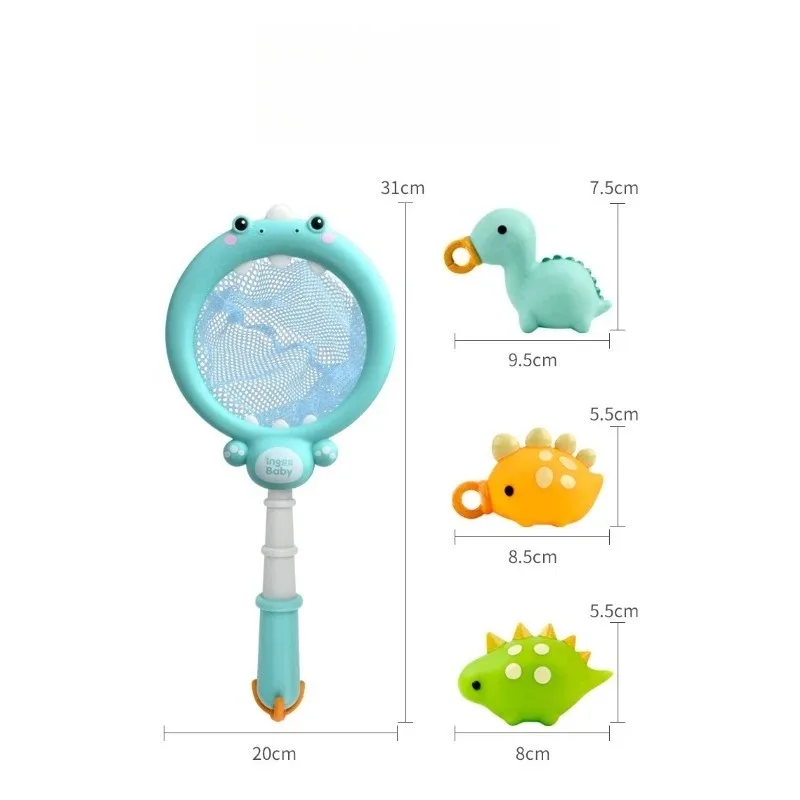 Set di giocattoli da pesca estivi per bambini con giochi multipli, gioco di pesca giocattolo puzzle per bambini con dinosauro galleggiante, gioco di bagno con capacità di messa a fuoco