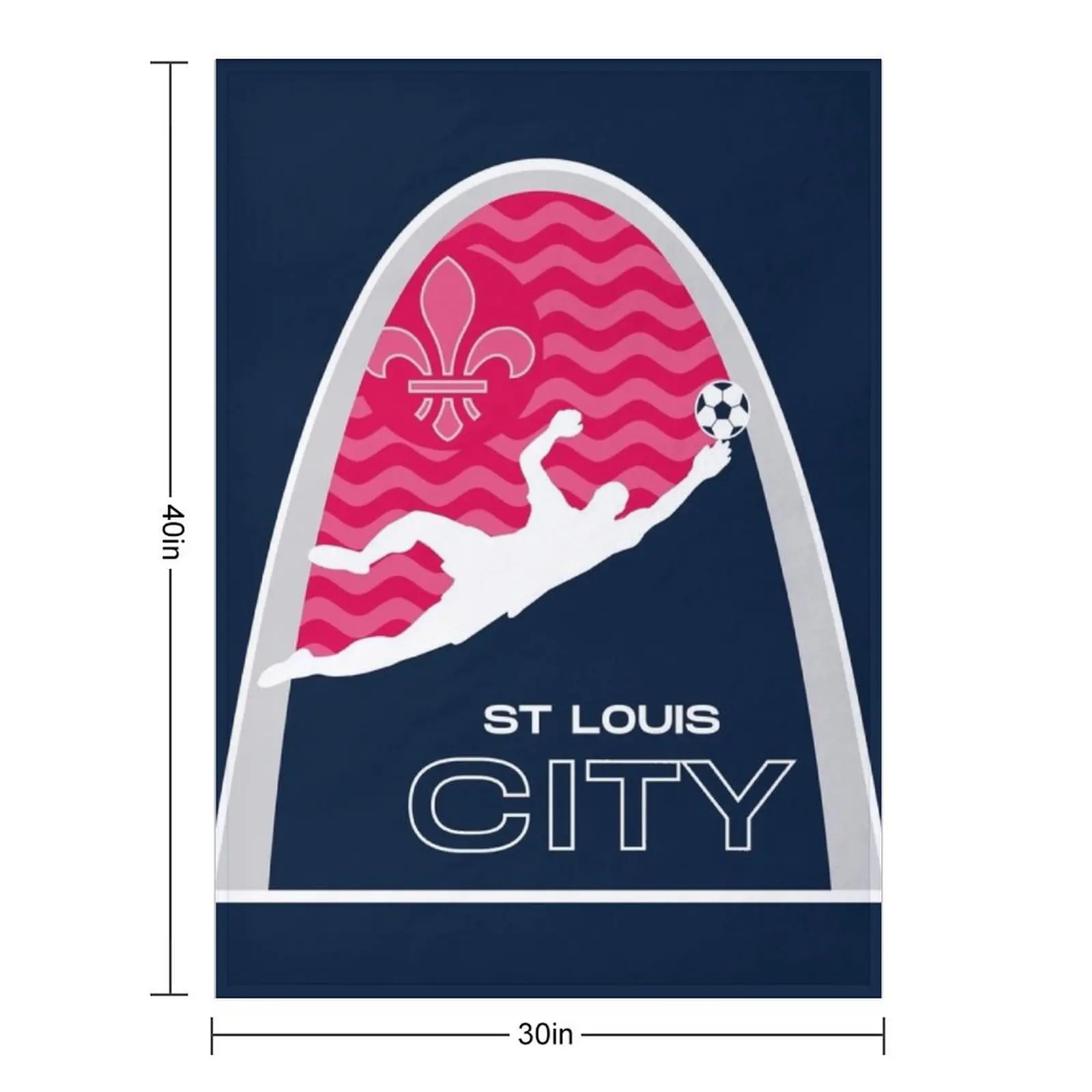 STL Soccer Dive Throw Blanket Luxury Decorative Beds Polar Vintage Blankets