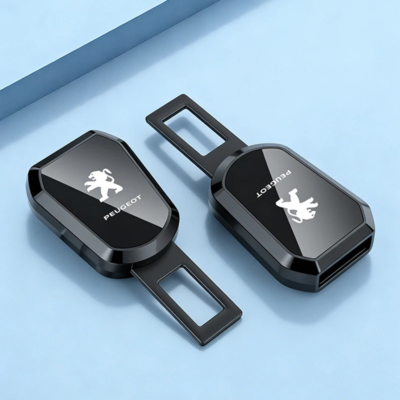 

1/2PCS For Peugeot 206 307 308 3008 207 208 407 508 2008 5008 107 Car Seat Belt Extension Plug Auto Safety Seat Lock Clip Buckle