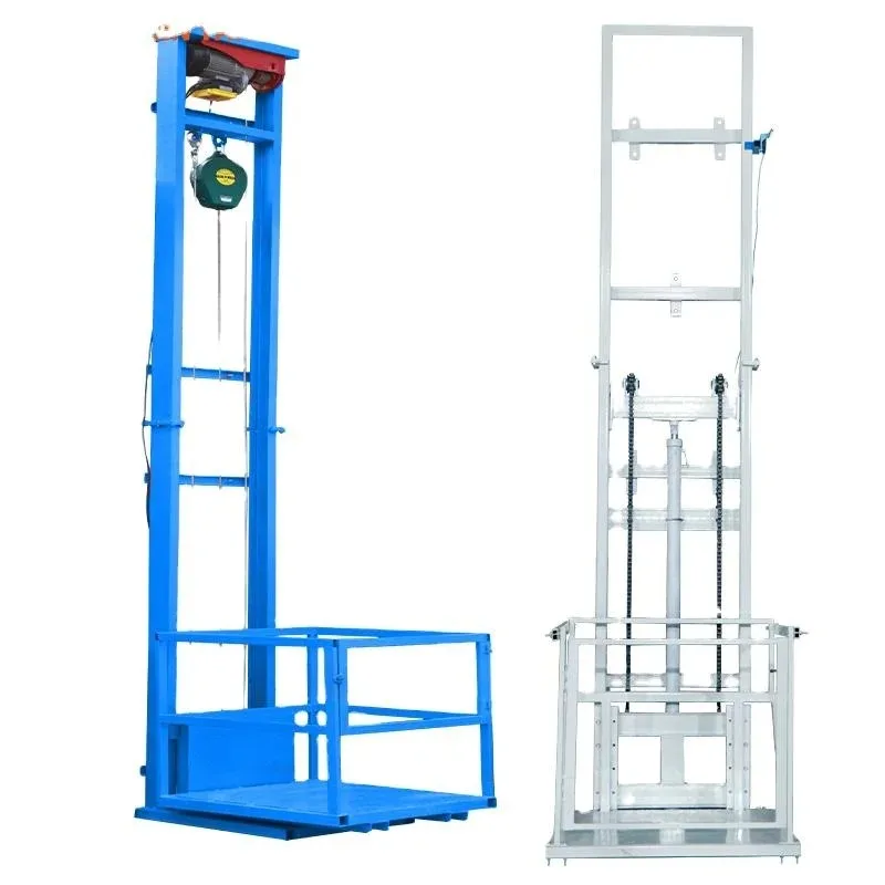 EXW Electric Hydraulic Lifting Platform 500KG 1 Ton For Warehouse Factory Home Use Freight Elevator With Remote Control