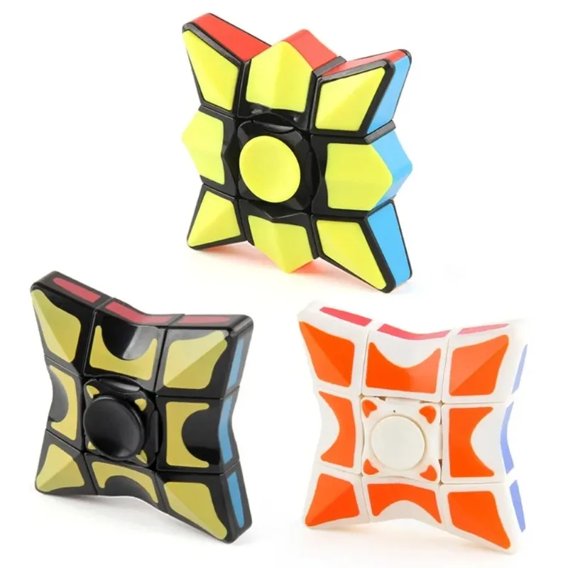 

Magic Cube Fidget Toys Venting Decompression Spinner Irregular Cube Spins Smoothly Stress Reliever Toys for Children Gift