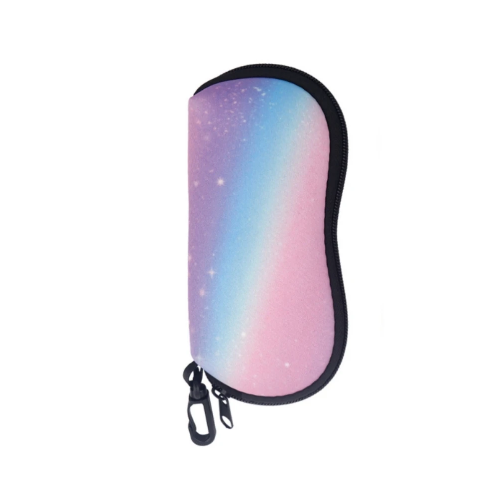Portable Eyewear Case Stylish Soft Neoprene Glasses Bag Celestial Glasses Bag Eye-Catching Carabiner Eyeglass Pouch For Daily