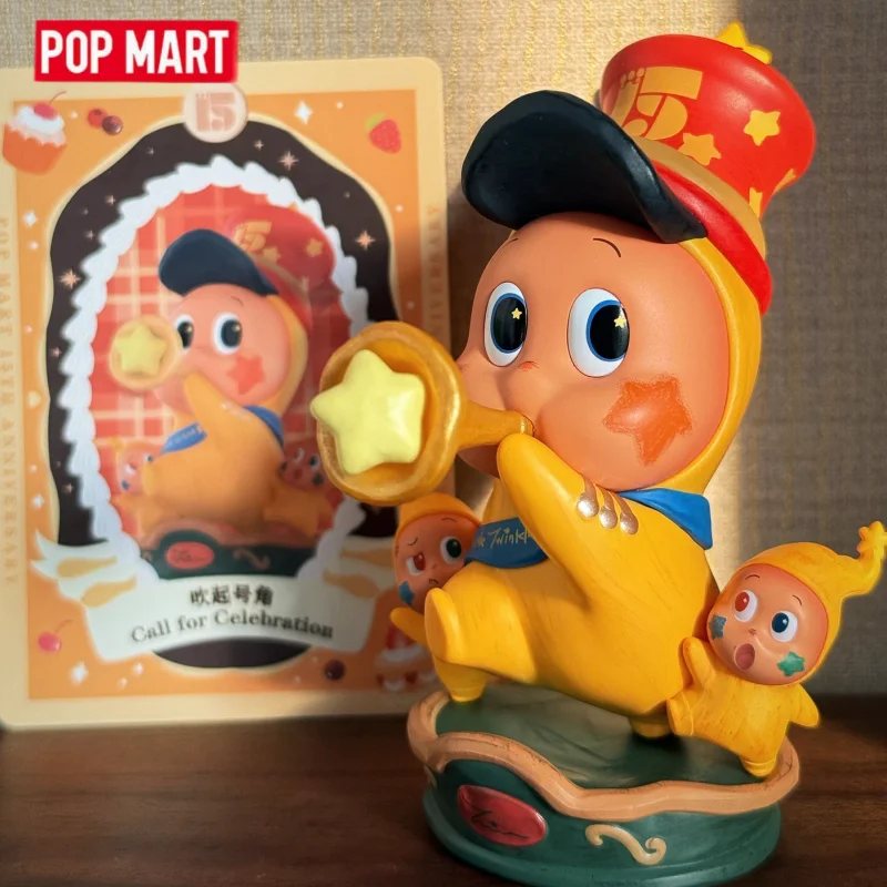 

Hot POP MART Celebrating The Moment 15Th Anniversary Series Trendy Blind Box Toy Doll Mystery Box Cute Anime Action Figure Gifts