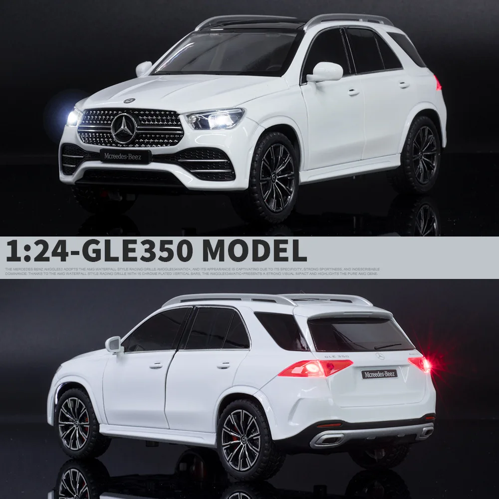 1:24 Mercedes-Benz GLE350 SUV Hohe Simulation Diecast Metall Legierung Modell auto Sound Licht Zurückziehen Sammlung Kinder Spielzeug geschenke