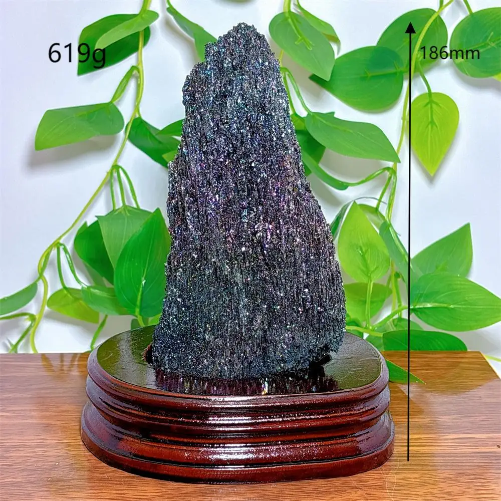 Multicolour Ore Raw Specimen Crystal Natural Stone Quartz Minerals Home Decoritems Reiki Gifts Energy Healing Luck Love +Stand