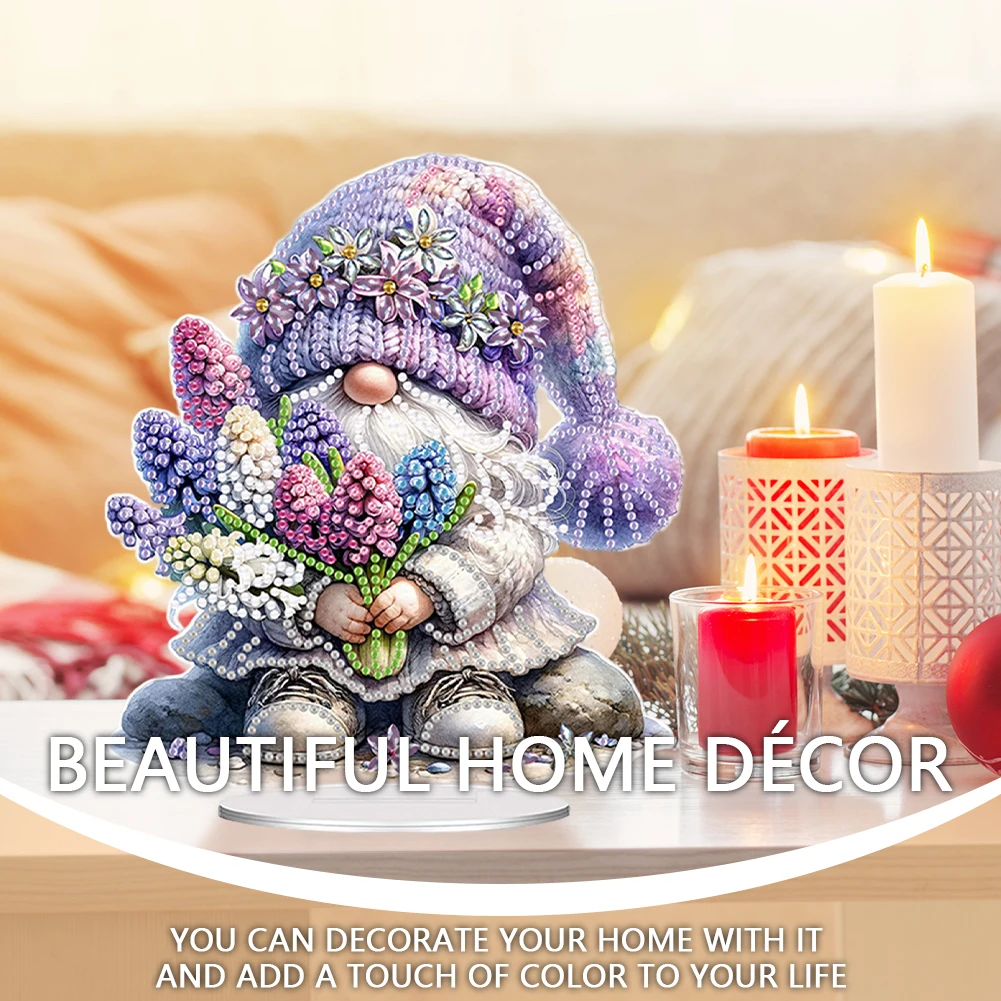 ชุดภาพวาดเพชร 2 มิติ/แบบแบน DIY สำหรับตกแต่งบนโต๊ะ ชุดภาพวาดเพชรสำหรับตกแต่งบ้าน สำนักงาน และโต๊ะทำงาน