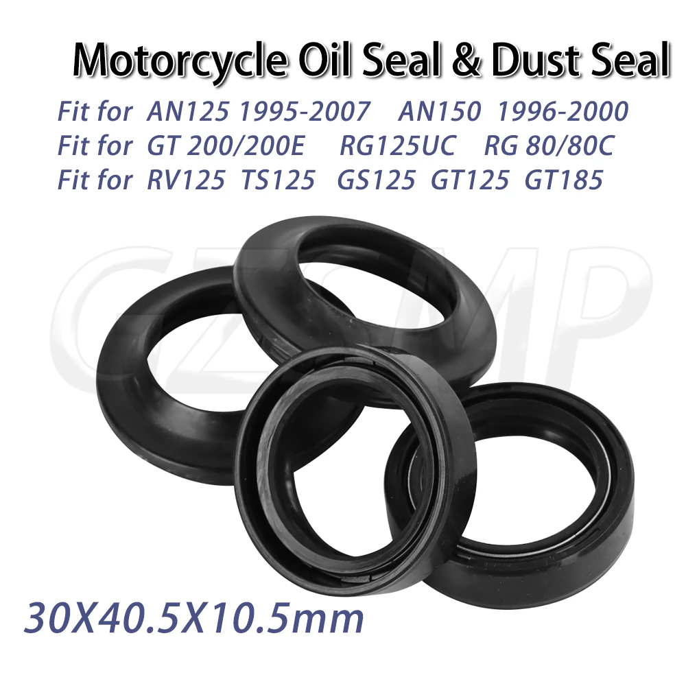 

30x40.5x10.5 30 40.5 Motorcycle Absorber Front Fork Dust Oil Seal Fit for SUZUKI TS125 TS185 DS100 RV125 TM125