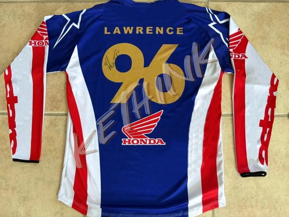 

New Quick Dry Honda Motorcycle Jersey, Long Sleeve Breathable Riding Shirt Y2K Dirt Bike and Mountain Racing,Comfortable Daily T