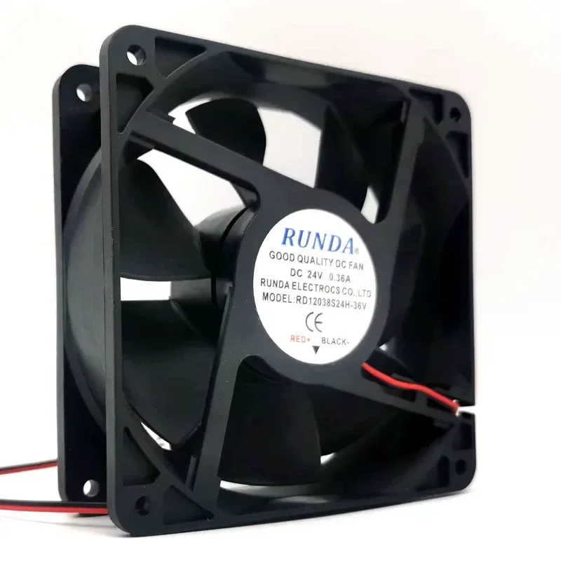 RD12038S24H-36V 24V for RUNDA Exhaust Welding Machine Cooling Fan 0.36A 12cm