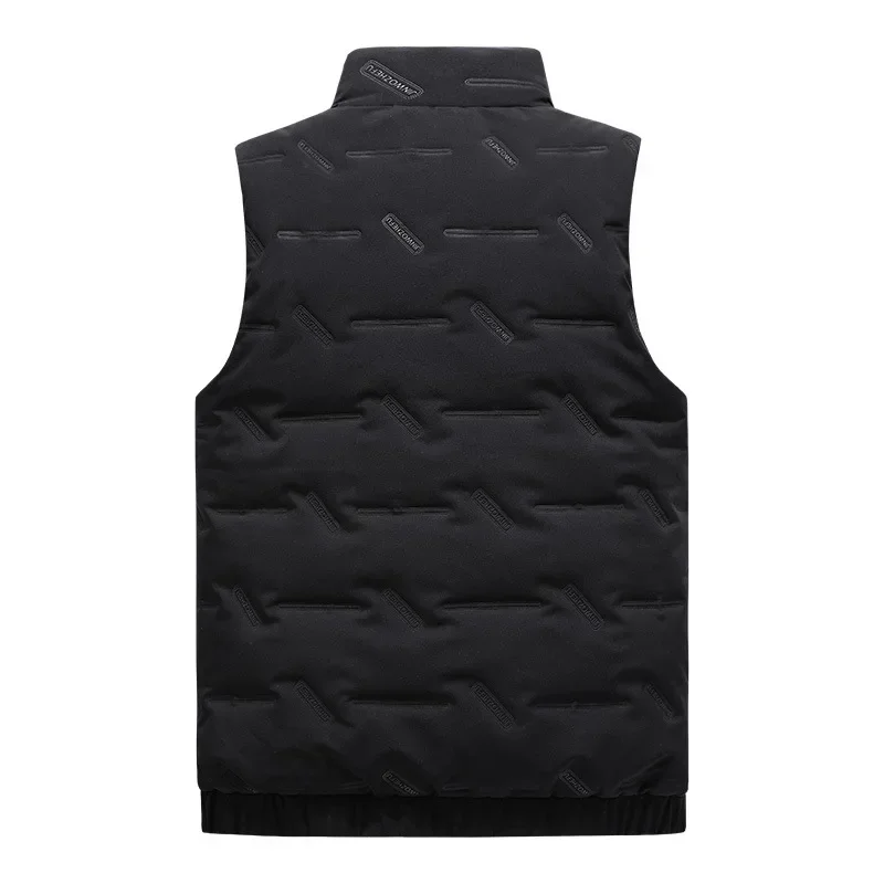 Padded Vest Men's Winter New Men Down Cotton Vest Warm Canvas Horse Jacket Youth Sleeveless Athletic Big Size Men's Clothing 6XL