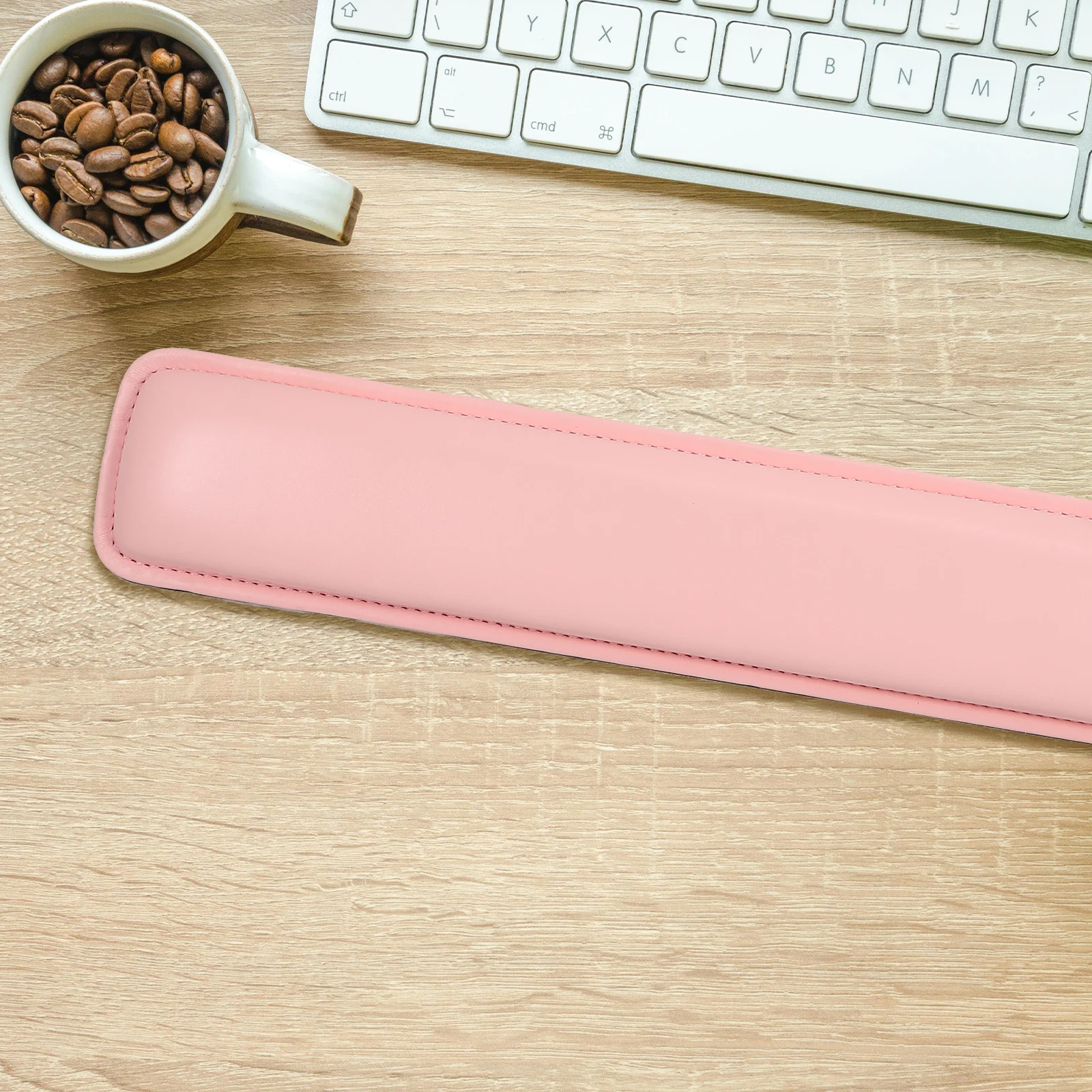 

Keyboard Hand Rest Wrist Support Comfortable PU Material Anti Slip Lightweight Portable Fits Bag Stable Surfaces Keyboard