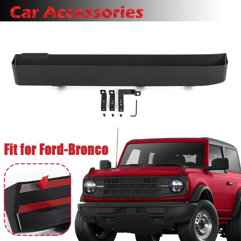 

Rhyming Front Passenger Grab Handle Storage ABS Box Organizer Tray Door Side Fit For Ford Bronco 2pcs 2021 2022 Car Accessory