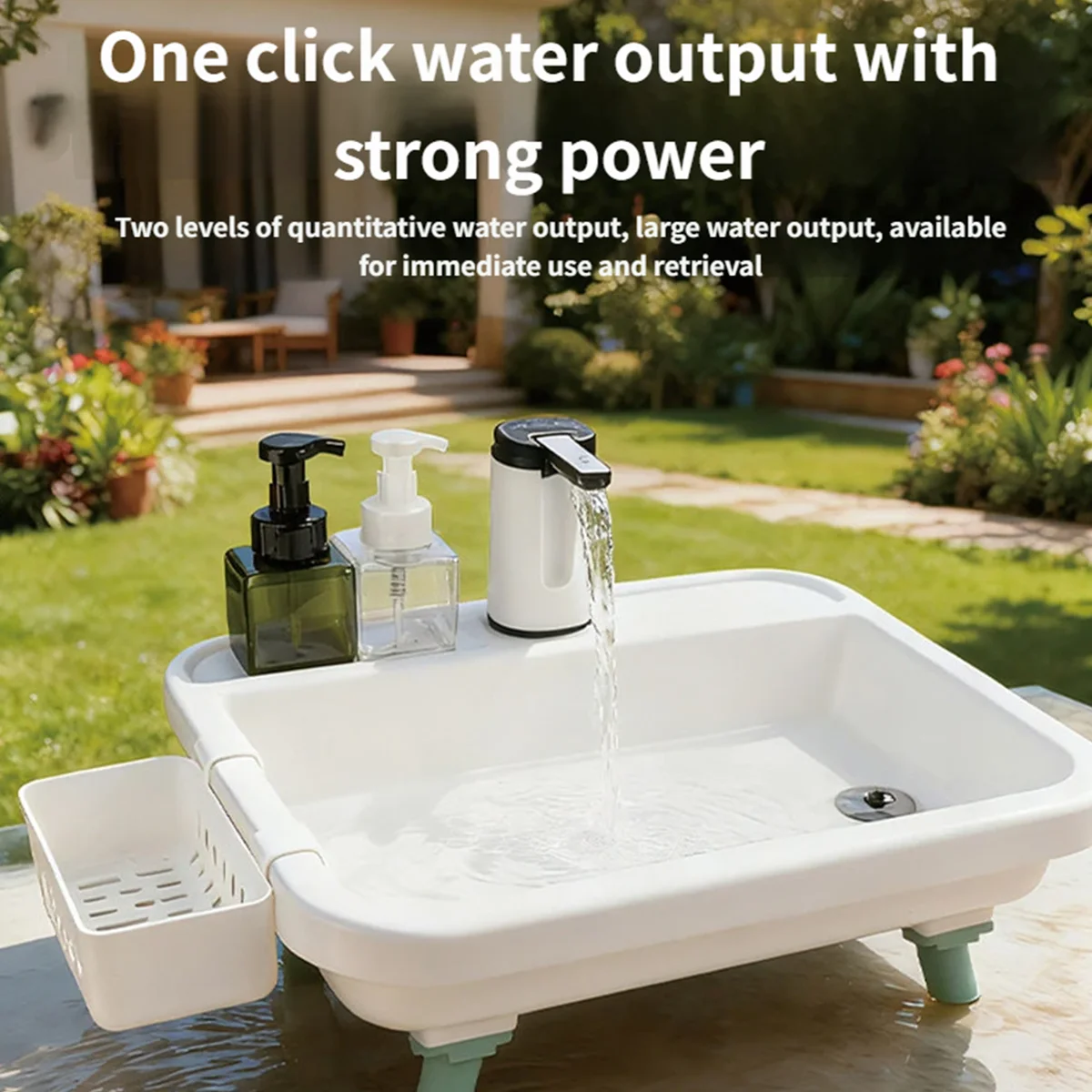 DOTWISE Outdoor Camping Sink Portable Foldable Washbasin With Electric Water Pump Suitable For Camping Travel And Family Use