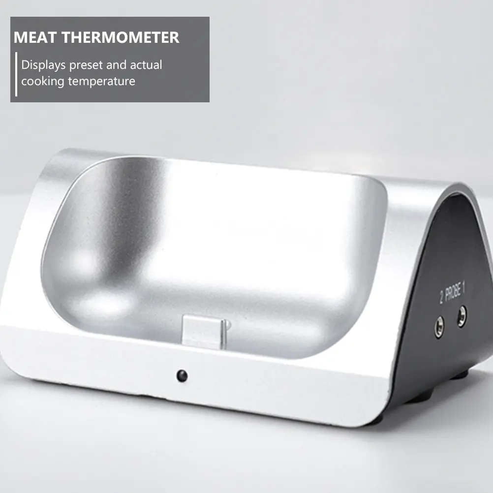 Termómetro de cocina digital inalámbrico de doble sonda para barbacoa, carne, pollo, pescado, parrilla y ahumado