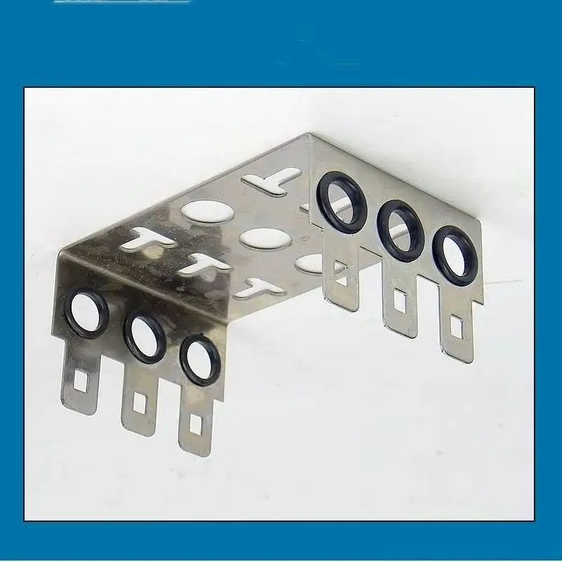 3-Units Stainless steel Frame for 10pairs tel voice Module snap-in terminal block thickened 30pairs blank patch panel 10pcs