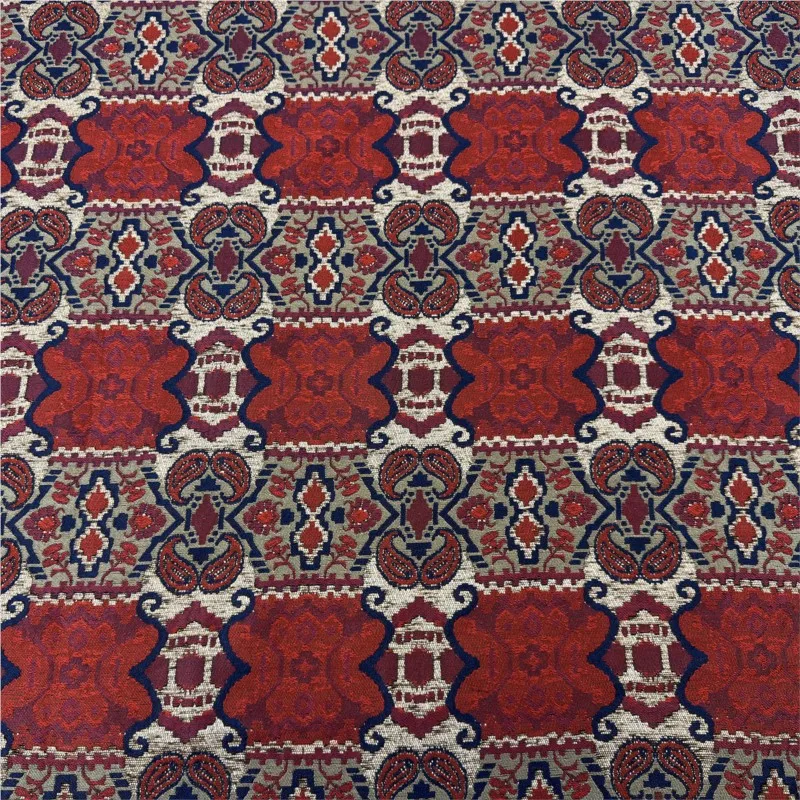 Chinese ethnic style three-dimensional relief jacquard fabric for overcoats jackets and in autumn winter