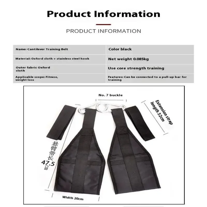 

Heavy Duty Rip-Resistant AB Sling Straps Suspension Fitness A Pair For Pull Up Bar Hanging Leg Raiser Gym Home Fitness Equipment
