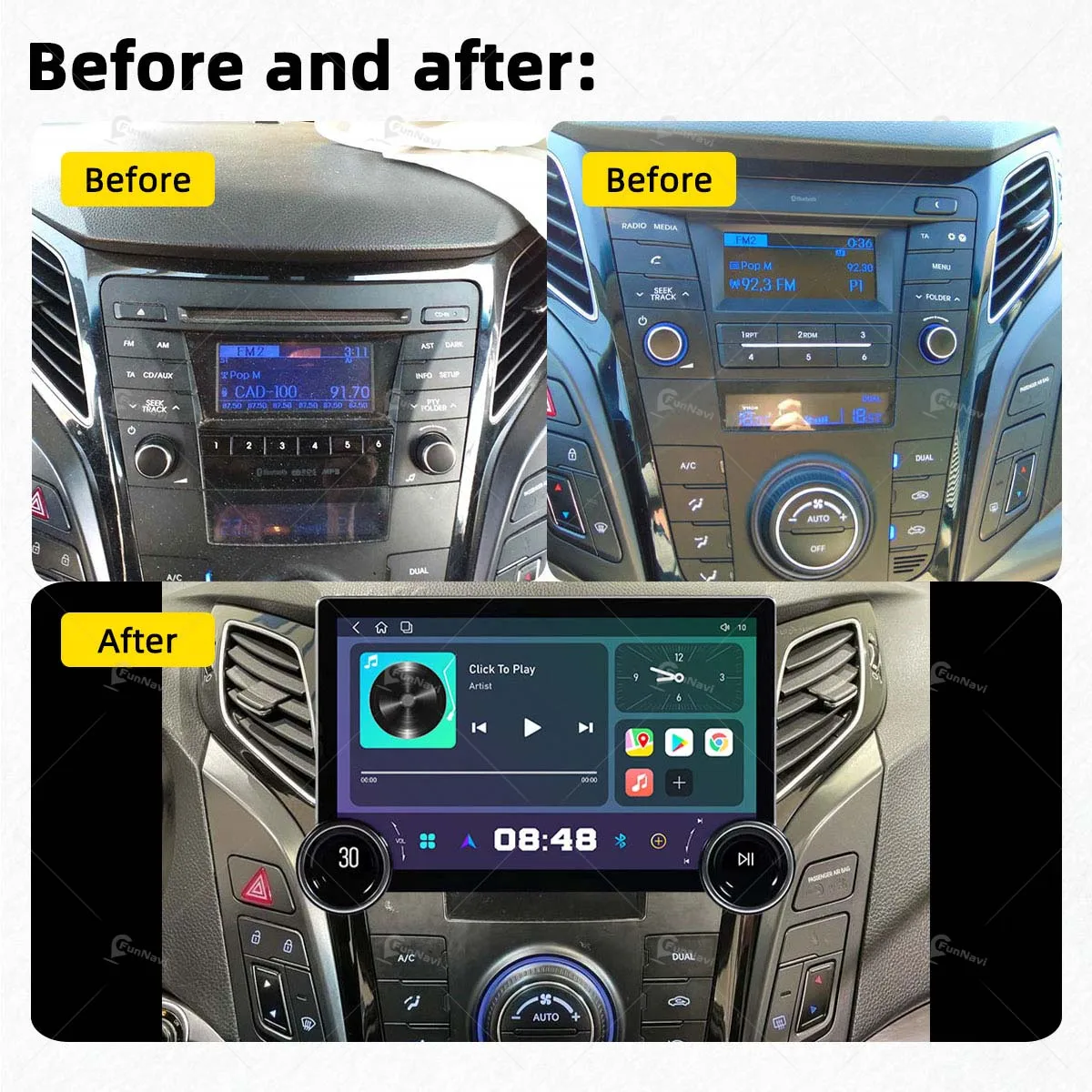 2 Din Multimedia for Hyundai I40 2011 - 2016 Auto Android Car Radio Stereo Carplay Navigation Autoradio Head Unit WIFI BT GPS FM