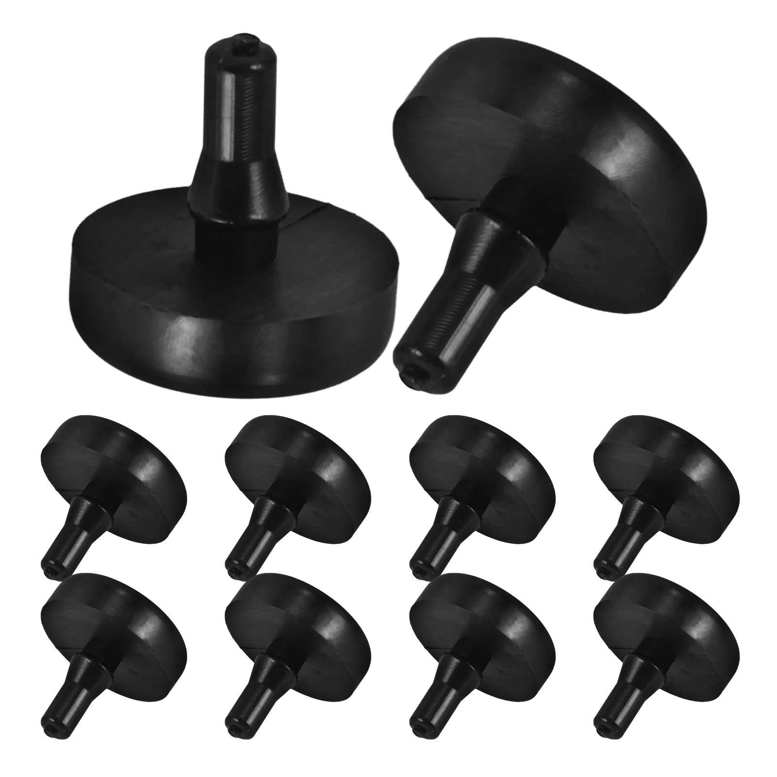 10 Pcs Bumper Clutch Pedal Rubber Particles The Switch Pad Limiter Black Car Brake Stop