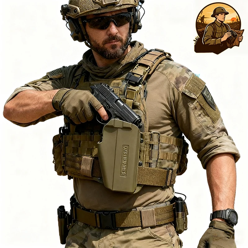 

New 183 Drop-Down Quick-Draw Holster Tactical Gaiter Quick-Detach Multifunctional Holster For 92a G17 G34 2011 P320 Dk05 Dk06