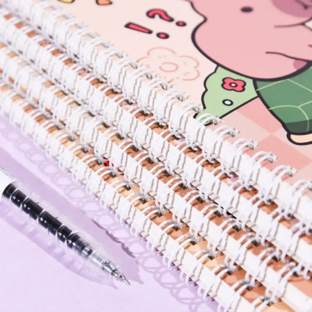 Planner A5 Capybara โน้ตบุ๊ค Line หน้าภายใน Daily Notes โน้ตบุ๊ค Kawaii น่ารัก Notepad ขนาดเล็กนักเรียนไดอารี่