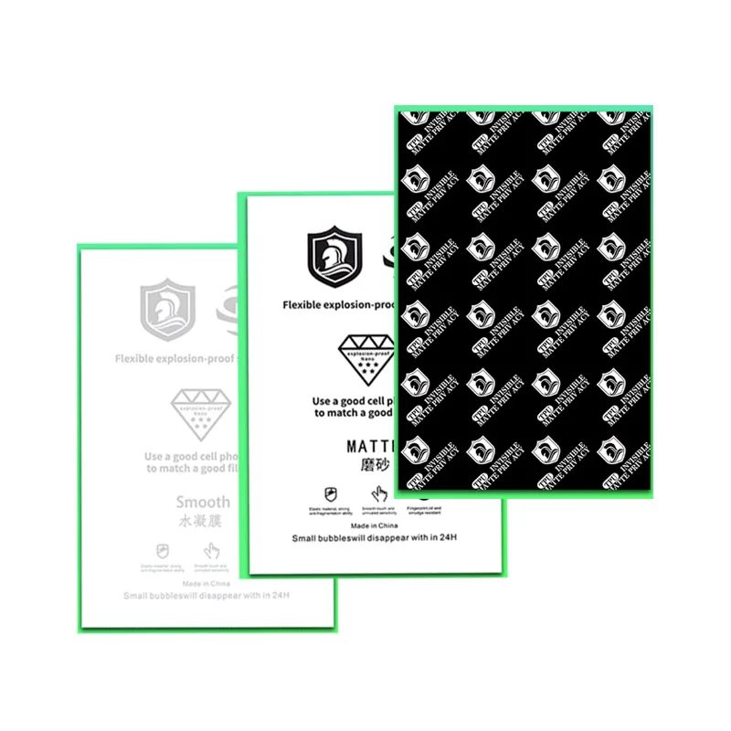 Película HD transparente de tpu de 50 Uds., protector de privacidad mate para teléfono móvil para cortador, película de hidrogel de corte a prueba de explosiones, micas de hidrogel