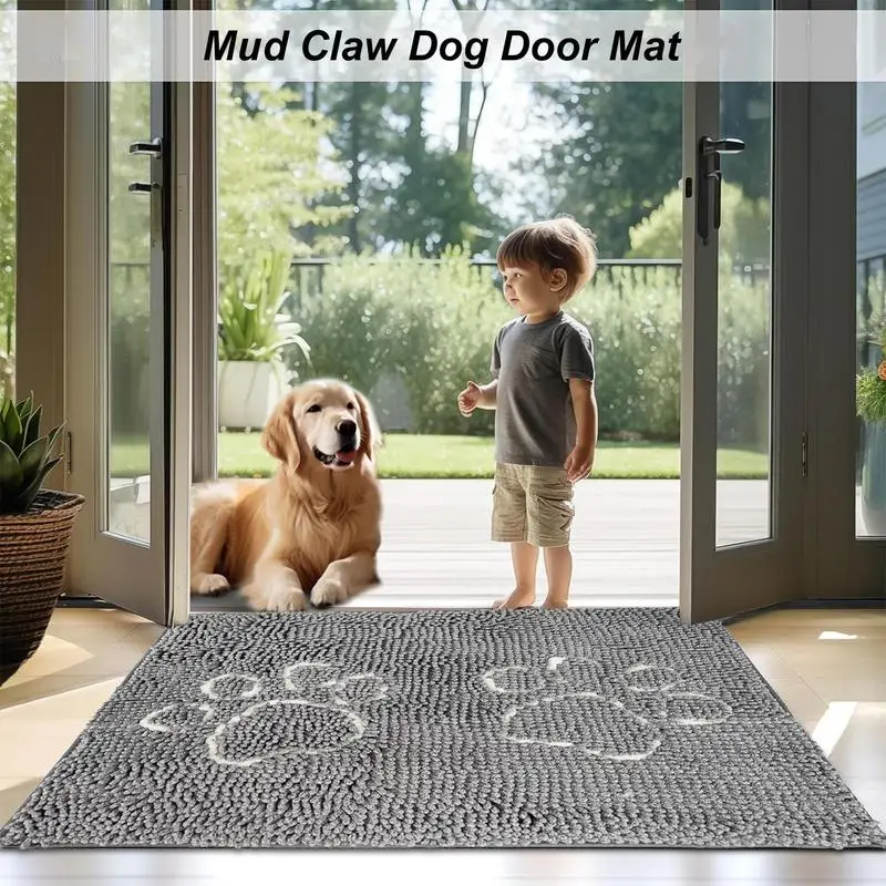 Dirt Trapper Door Mat Absorbent Quick Dry Washable Dirty Trapper Dirt Trapper Easy Clean Indoor Mat Non-Slip Mat For Kitchen