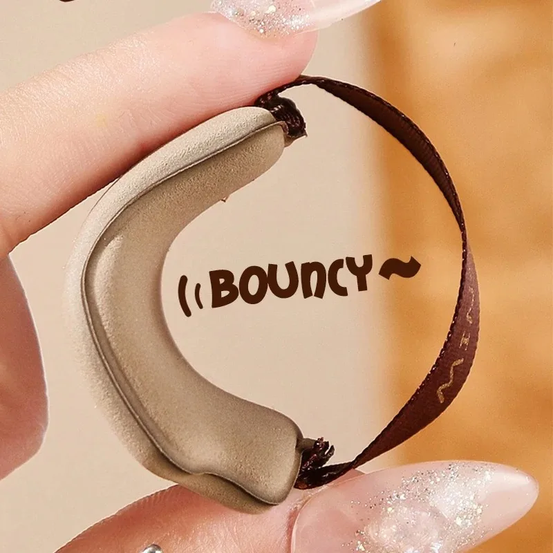 พัฟแต่งหน้า 1/4/6 ชิ้น สำหรับรองพื้นแบบคุชชั่น ฟองน้ำกำมะหยี่เนื้อช็อกโกแลต พัฟแป้งฝุ่นแบบฟล็อกกิ้ง อุปกรณ์แต่งหน้า