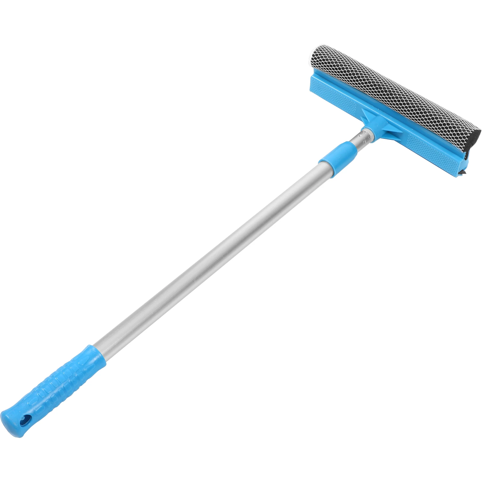 

Glass Cleaner Blue Plastic 80cm Extendable Handle Double Sided Sponge Squeegee Bathroom Kitchen Car Screen Cleaning Tool Window