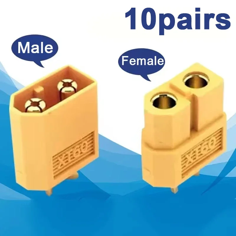 

10 Pairs XT60 Connector XT60 Male Female Bullet Connectors Power Plugs for RC Lipo Battery Motor